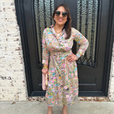 Vilagallo Cali Midi Button Up Shirt Dress