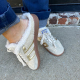 Back 70 Easter Fur Sneakers in Butter Gold