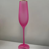 180 Degrees Frosted Flute Champagne Glasses