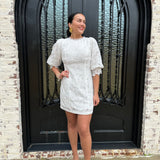 Harrison Crochet Lace Shift Dress