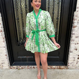 Norma Dress in Apple Green