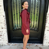 Eleanor Dress in Burgundy