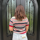 Stella Striped Crochet Top