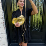 Mini Knot Bag in Gold