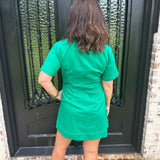 Willow Shift Dress in Green