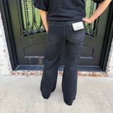 Bayeas High Rise Wide Leg Jean in Raven