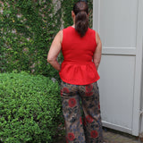 Sarah Top in Scarlet