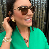 DIFF Capri Sunglasses in Espresso Tortoise Brown