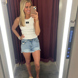 Lulu Mac Solid Tank Top in white