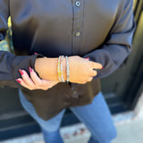 Budha Girl Three Queens All Weather Bangles in Clear Crystal