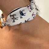 Scarf Horses Necklace with Star Pendant