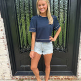 Patriotic Top in Navy