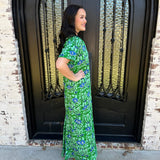 Edith Floral Maxi in Green