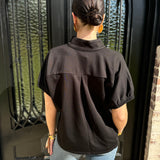 Pearla Top in Black (S-2X)