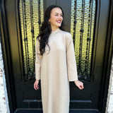 Annalise Sweater Dress in Sand