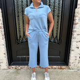 Sabrina Pant in Blue