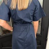 Betsy Button Down Dress in Navy