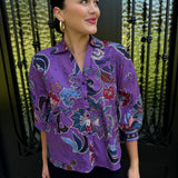 Maude Elsa Top in Purple Sparkle