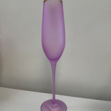 180 Degrees Frosted Flute Champagne Glasses