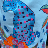 Maude Eliza Midi Dress in Azure Safari