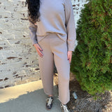 Spanx AirEssentials Luxe Barrel Leg Pant in Coastal Fog