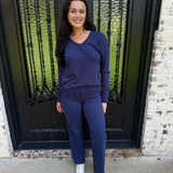 Dear John Vanya Top in Black Iris