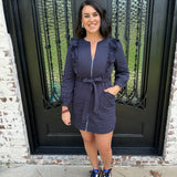 Eleanor Dress in Navy