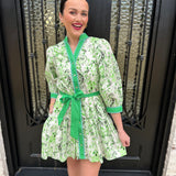 Norma Dress in Apple Green