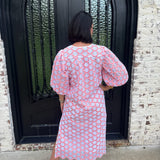 Pamela Poppy Maxi Dress in Coral