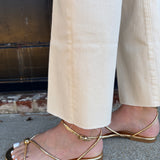 Dolce Vita Kenley Sandals in Distressed Gold