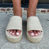 Del Mar Sandals in Natural