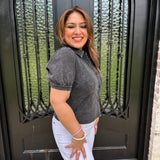 Tammi Faded Black Top