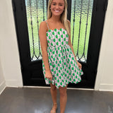 Kelly Scalloped Dress in Green