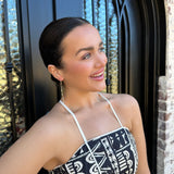 Faceted Bead Chain Duster