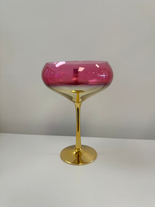 Gilded Coupe Glasses