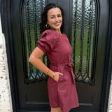 Maude Paula Dress in Wine