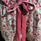 Christmas Satin PJ Set in Pink