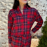 Z Supply River Plaid Button Up in Red