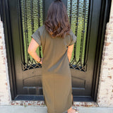 Damien Dress in Olive