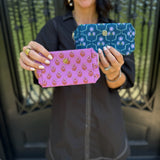 Mary Square Let’s Face it Mini Bag in Pink floral and Venice vines