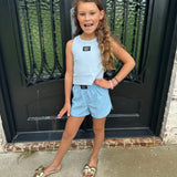 Lulu Mac Youth Solid Tank Top in Light Blue