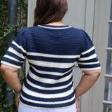 Simone Top in Navy