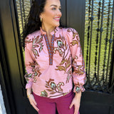 Ashley Top in Pink Floral
