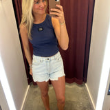 Lulu Mac Solid Tank Top in Navy