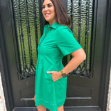 Willow Shift Dress in Green