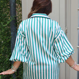 Zara Stripe Mini in Green