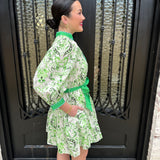 Norma Dress in Apple Green