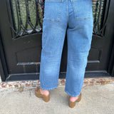 Spanx Barrel Leg Jeans in Elysian