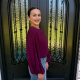 Shanna Top in Wine