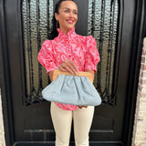 Lia Clutch in Blue